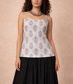 Grey cotton corset kurti