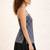 Grey cotton corset kurti