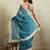 Floral printed silk blend ready to wear saree