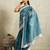 Floral printed silk blend ready to wear saree