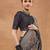 Checked silk bland saree