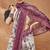 Tie and dye silk bland saree