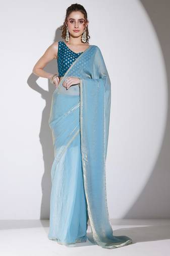 Solid tissue ready to waer saree