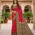 Pink art silk ikkat and patola weaving concept saree & contrast blouse