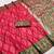 Pink art silk ikkat and patola weaving concept saree & contrast blouse