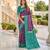 Wine art silk ikkat and patola weaving concept saree & contrast blouse