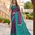Wine art silk ikkat and patola weaving concept saree & contrast blouse