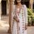 Brown embroidered faux georgette salwar kameez with dupatta