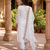 Brown embroidered faux georgette salwar kameez with dupatta