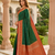 Green soft silk blend saree with zari weaving meenakari design