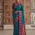 Blue premium soft silk blend traditional saree