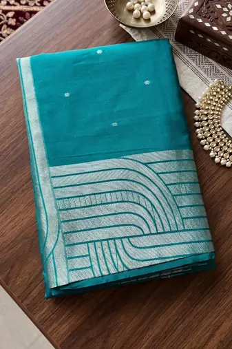 Rama premium cotton blend traditional saree