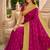 Pink soft silk blend saree with zari weaving meenakari design