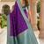 Purple soft silk blend saree with zari weaving meenakari design