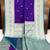 Purple soft silk blend saree with zari weaving meenakari design