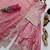 Pink fendy satin embroidered sharara suit set with dupatta