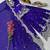 Purple fendy satin embroidered sharara suit set with dupatta
