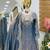 Greay fendy satin embroidered sharara suit set with dupatta