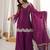 Fendy silk blend mirror work sharara suit set with dupatta