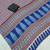 blue japan satin silk blend ajrakh print saree with contrast blouse
