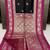 Black soft silk blend saree with zari weaving meenakari design