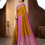 Mustard soft silk blend saree with zari weaving meenakari design