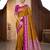 Mustard soft silk blend saree with zari weaving meenakari design