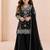 Heavy fox georgette embroidery black readymade salwar suit