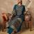 Women Ethnic Motifs Printed Mirror Work Cotton Kurta with Trousers