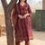 Women Printed Cotton Kurta with Trousers & With Dupatta