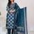 Women Floral Printed Sequinned Cotton Kurta with Trousers & With Dupatta