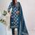 Women Floral Printed Sequinned Cotton Kurta with Trousers & With Dupatta