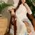 Women Animal Embroidered Thread Work Cotton Kurta with Trousers