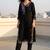 Women Floral Embroidered Thread Work Cotton Kurta with Trousers