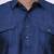 Men's solid pathani kurta and patiala pyjama set - navy blue