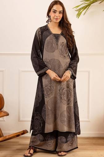 Women Ethnic Motifs Printed Kurta with Palazzos