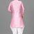 Men's solid pathani kurta and patiala pyjama set - pink