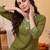 Women Mirror Work Kurta with Trousers