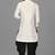 Men's solid pathani kurta and patiala pyjama set - off white
