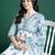 Floral Printed Empire Cotton Kurta with Trousers & Dupatta