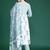 Floral Printed Empire Cotton Kurta with Trousers & Dupatta