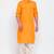 Men's solid pathani kurta and patiala pyjama set - yellow