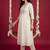 Women Floral Embroidered Empire Thread Work Cotton Kurta with Trousers
