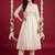Women Floral Embroidered Empire Thread Work Cotton Kurta with Trousers