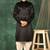 Men's solid pathani kurta and patiala pyjama set - black