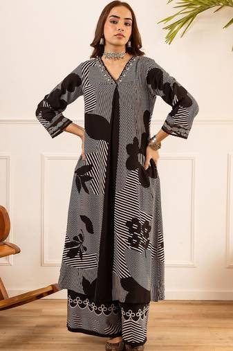 Women Printed Kurta with Palazzos