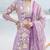 Women Floral Printed Panelled Mirror Work Cotton Kurta with Trousers & With Dupatta