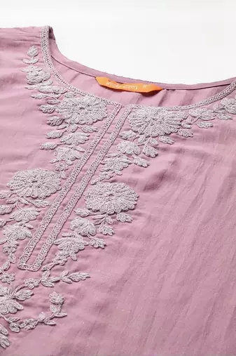Women Ethnic Motifs Embroidered Kurta with Trousers & Dupatta