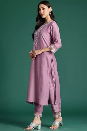 Women Ethnic Motifs Embroidered Kurta with Trousers & Dupatta