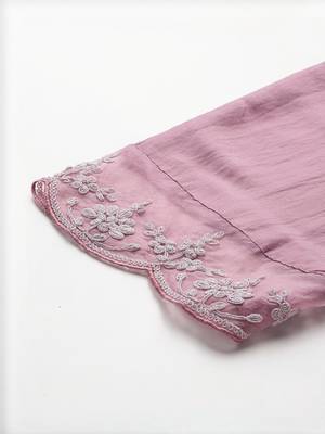 Women Ethnic Motifs Embroidered Kurta with Trousers & Dupatta 6